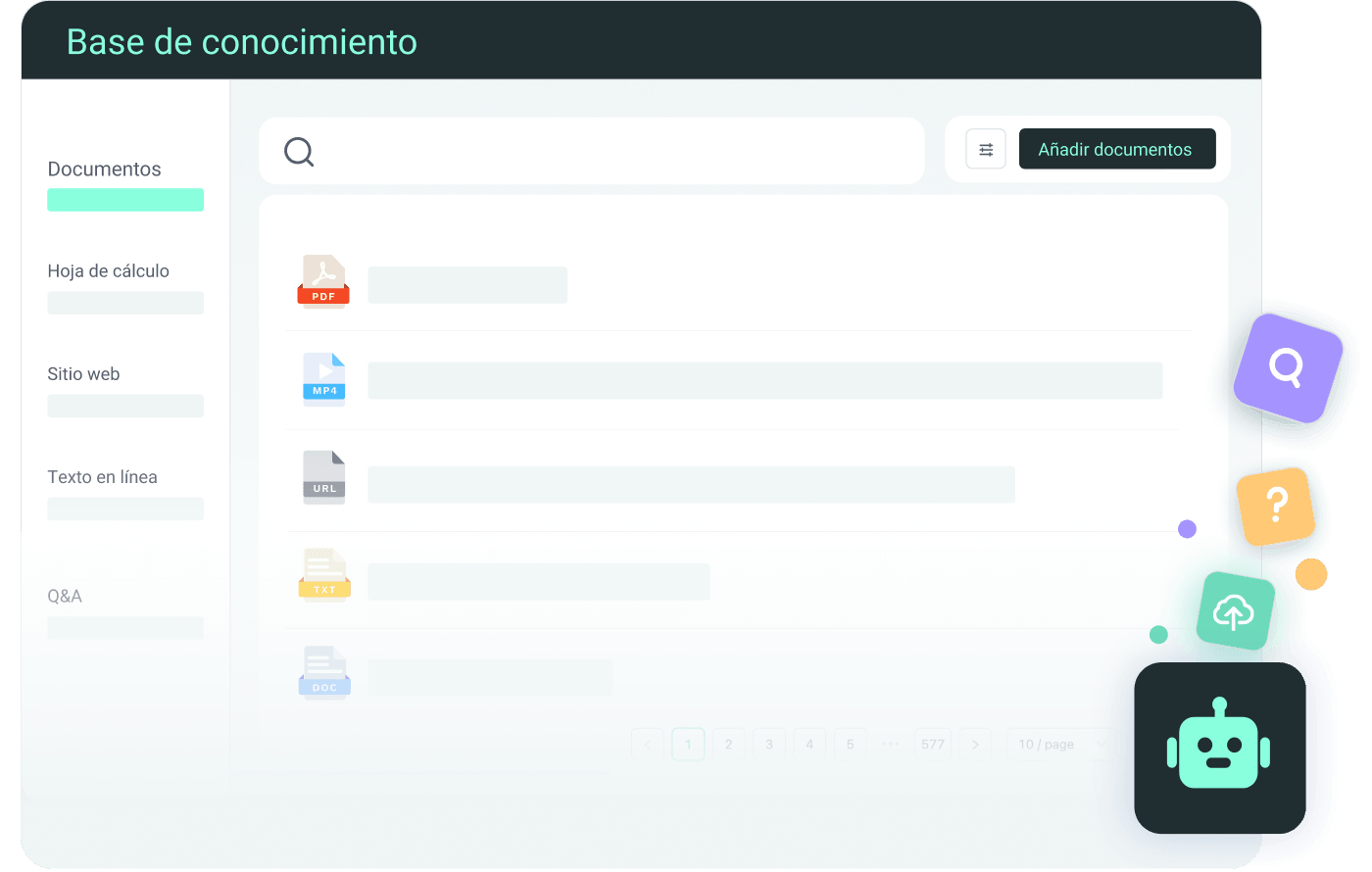Entrene agentes de IA con sus datos para consultas complejas